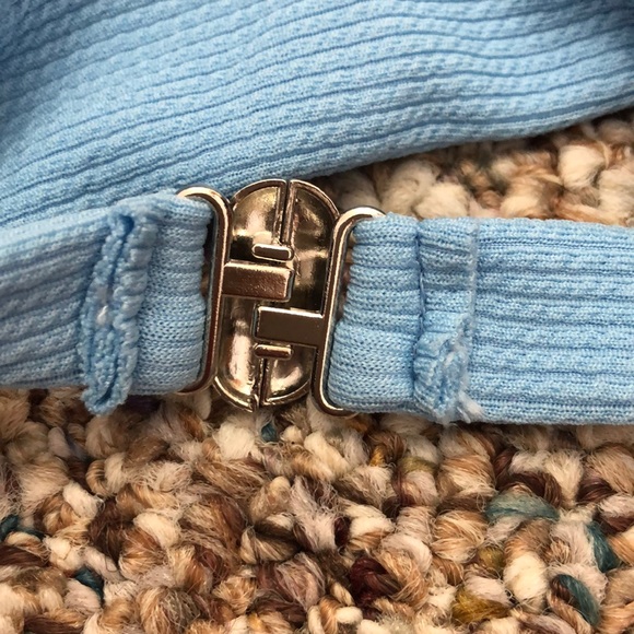 Blue Triangle Top Bikini Set - Picture 6 of 7